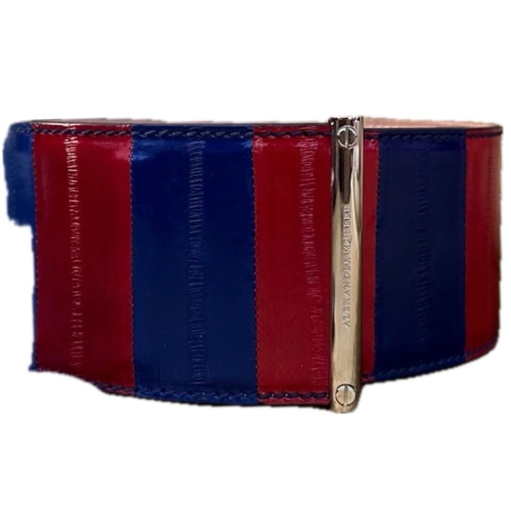 ALEXANDER MCQUEEN EEL SKIN BELT. RARE!